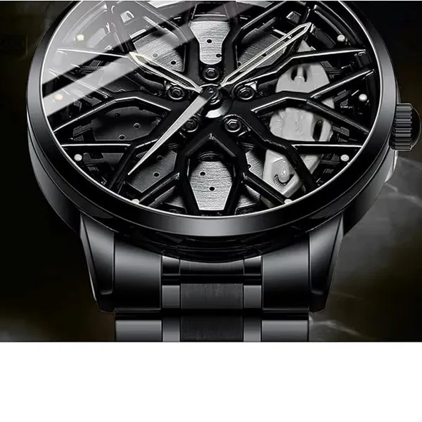 ZYVRA_Black_Stainless_Steel_Analog_Watch_For_Unisex