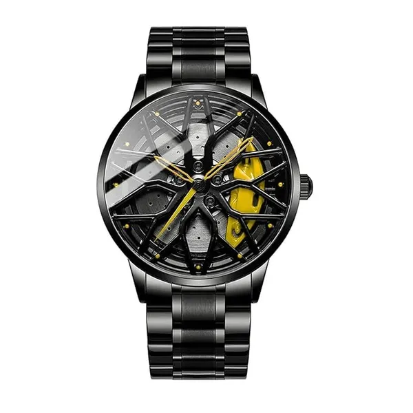 ZYVRA_Black_Stainless_Steel_Analog_Watch_For_Unisex