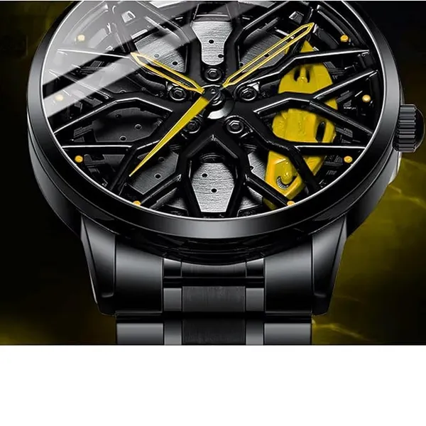 ZYVRA_Black_Stainless_Steel_Analog_Watch_For_Unisex