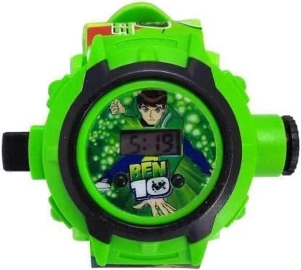 ZYVRA_Green_&_Blue_Faux_Leather_Digital_Watch_For_Unisex