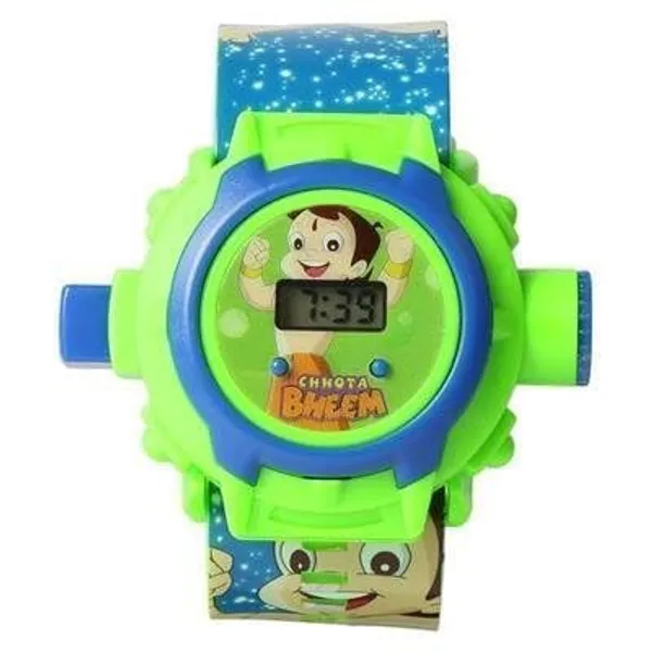 ZYVRA_Green_Faux_Leather_Digital_Watch_For_Unisex