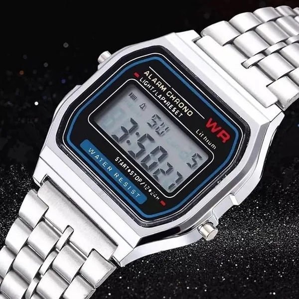 ZYVRA_White-Gold_Faux_Leather_Digital_Watch_For_Unisex