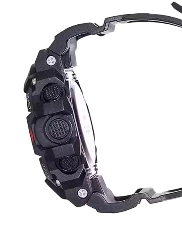 ZYVRA_Black_Faux_Leather_Digital_Watch_For_Unisex