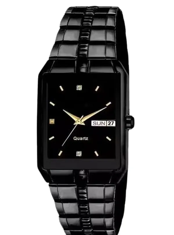ZYVRA_Black_Faux_Leather_Analog_Watch_For_Unisex