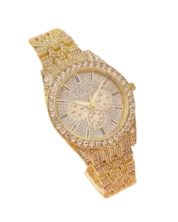 ZYVRA_Gold_Faux_Leather_Analog_Watch_For_Unisex