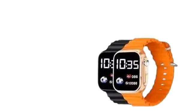 ZYVRA_Black,_Orange_Faux_Leather_Digital_Watch_For_Unisex