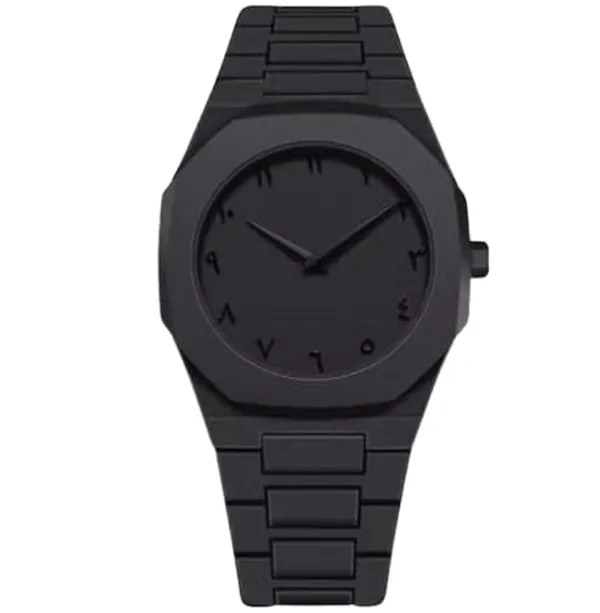 ZYVRA_Black_Faux_Leather_Analog_Watch_For_Unisex