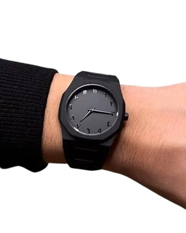 ZYVRA_Black_Faux_Leather_Analog_Watch_For_Unisex