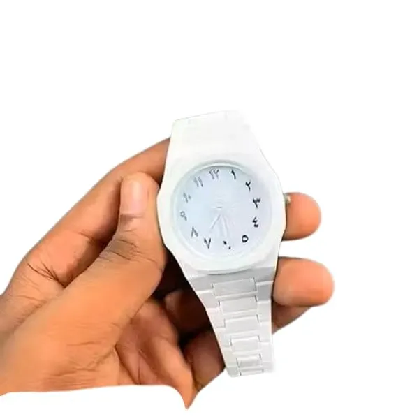ZYVRA_White_Faux_Leather_Analog_Watch_For_Unisex