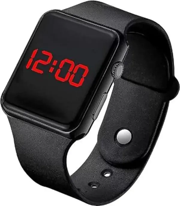 ZYVRA_Red,_Black_Faux_Leather_Analog_Watch_For_Unisex