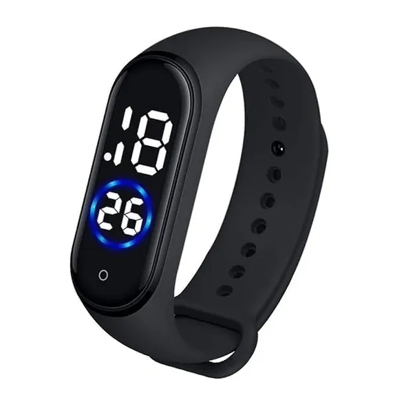 ZYVRA_Pink-Black_Faux_Leather_Digital_Watch_For_Unisex