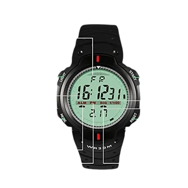 ZYVRA_Black_Faux_Leather_Digital_Watch_For_Unisex