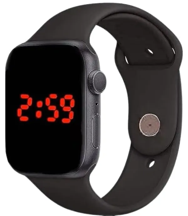 ZYVRA_Black_&_Grey_Faux_Leather_Analog_Watch_For_Unisex
