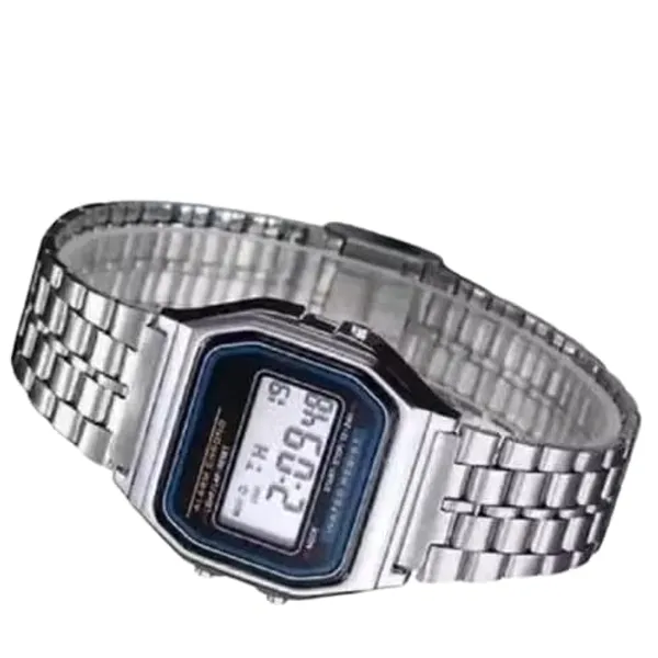 ZYVRA_Silver_Faux_Leather_Digital_Watch_For_Unisex