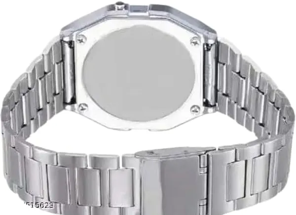 ZYVRA_Silver_Faux_Leather_Digital_Watch_For_Unisex
