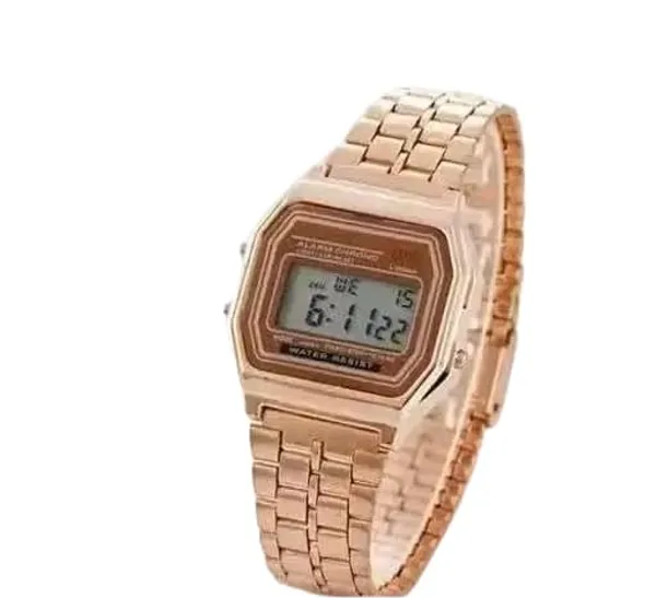 ZYVRA_Rose_GOld_Stainless_Steel_Digital_Watch_For_Unisex
