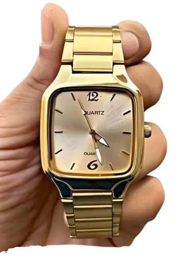 ZYVRA_Gold_Faux_Leather_Analog_Watch_For_Unisex