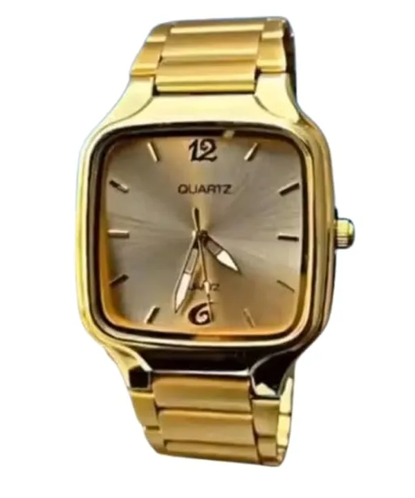 ZYVRA_Gold_Faux_Leather_Analog_Watch_For_Unisex