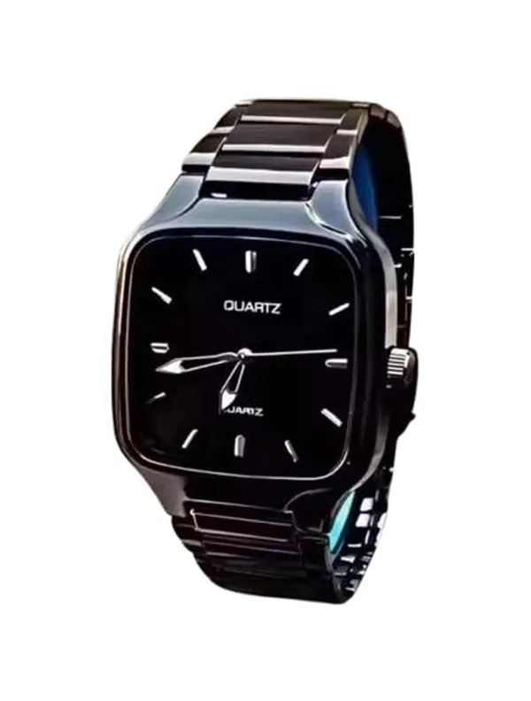 ZYVRA_Black_Faux_Leather_Analog_Watch_For_Unisex