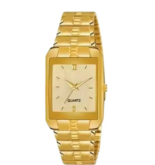ZYVRA_Gold_Faux_Leather_Analog_Watch_For_Unisex