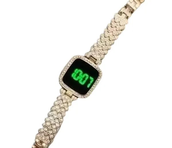 ZYVRA_Gold_Faux_Leather_Digital_Watch_For_Unisex