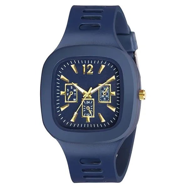 ZYVRA_Blue,_Black,_White_Faux_Leather_Analog_Watch_For_Unisex
