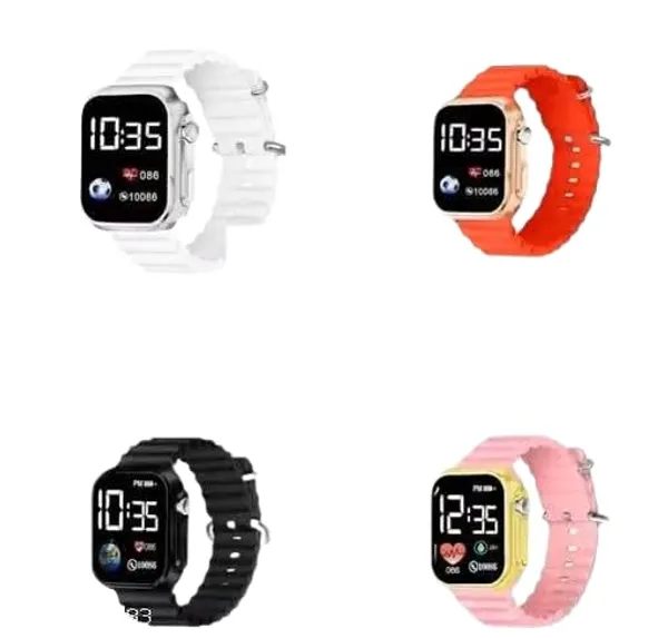 ZYVRA_Multicolor_Faux_Leather_Digital_Watch_For_Unisex
