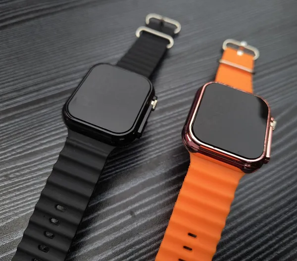 ZYVRA_Orange-Black_Faux_Leather_Digital_Watch_For_Unisex