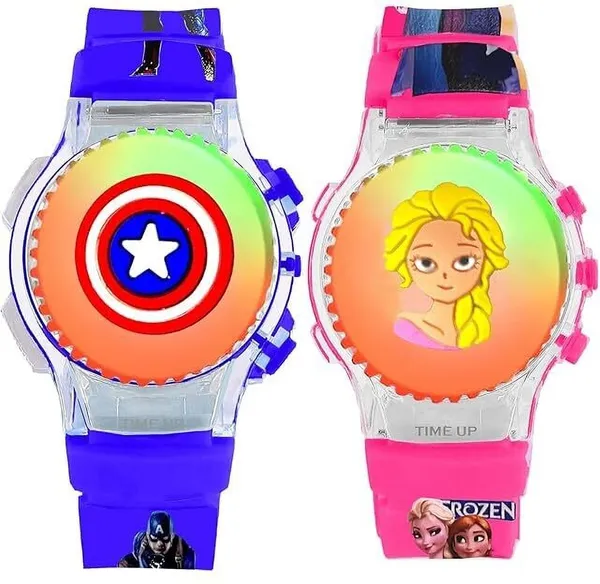 ZYVRA_Blue,_Pink_Faux_Leather_Analog_Watch_For_Unisex