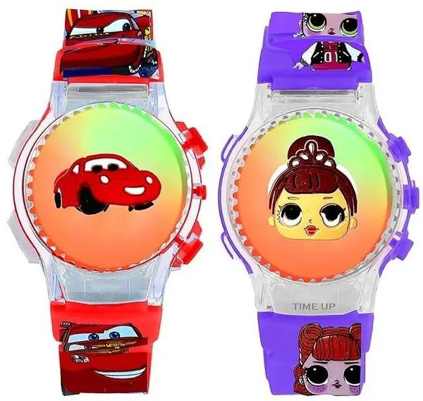 ZYVRA_Red,_Purple_Faux_Leather_Analog_Watch_For_Unisex