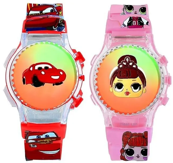 ZYVRA_Red,_Pink_Faux_Leather_Analog_Watch_For_Unisex