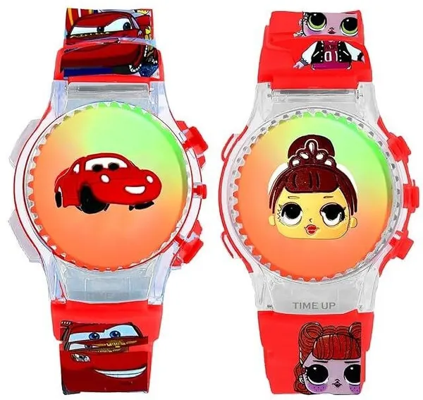 ZYVRA_Red_Faux_Leather_Analog_Watch_For_Unisex