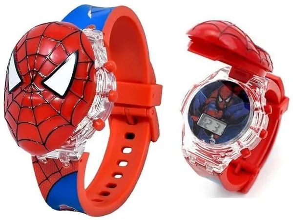 ZYVRA_Red_Faux_Leather_Digital_Watch_For_Unisex