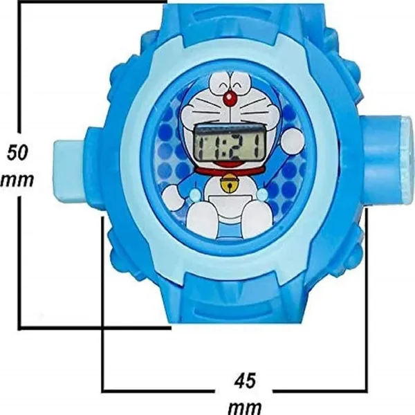 ZYVRA_Blue_Faux_Leather_Digital_Watch_For_Unisex