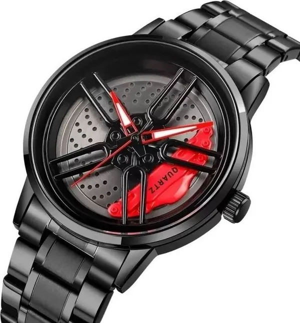ZYVRA_Black_Faux_Leather_Analog_Watch_For_Unisex
