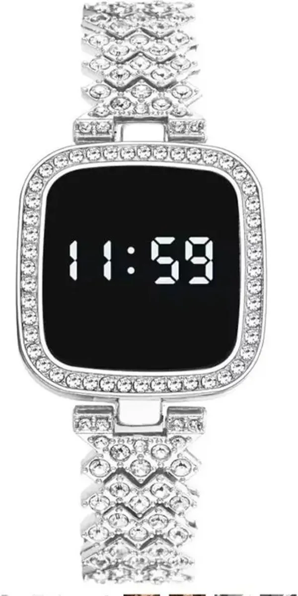 ZYVRA_Silver_Stainless_Steel_Digital_Watch_For_Unisex