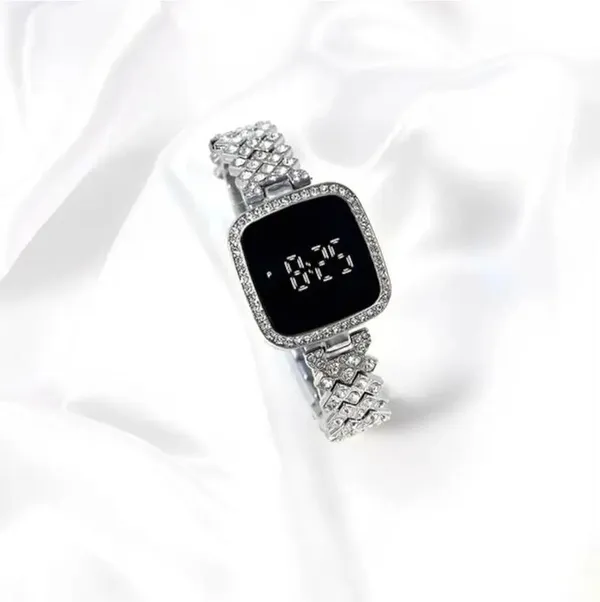 ZYVRA_Silver_Stainless_Steel_Digital_Watch_For_Unisex