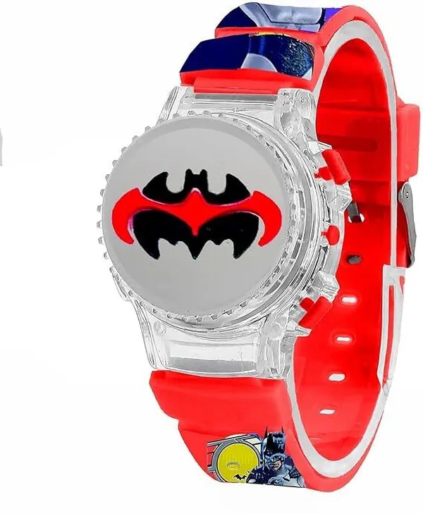 ZYVRA_Red_Faux_Leather_Digital_Watch_For_Unisex
