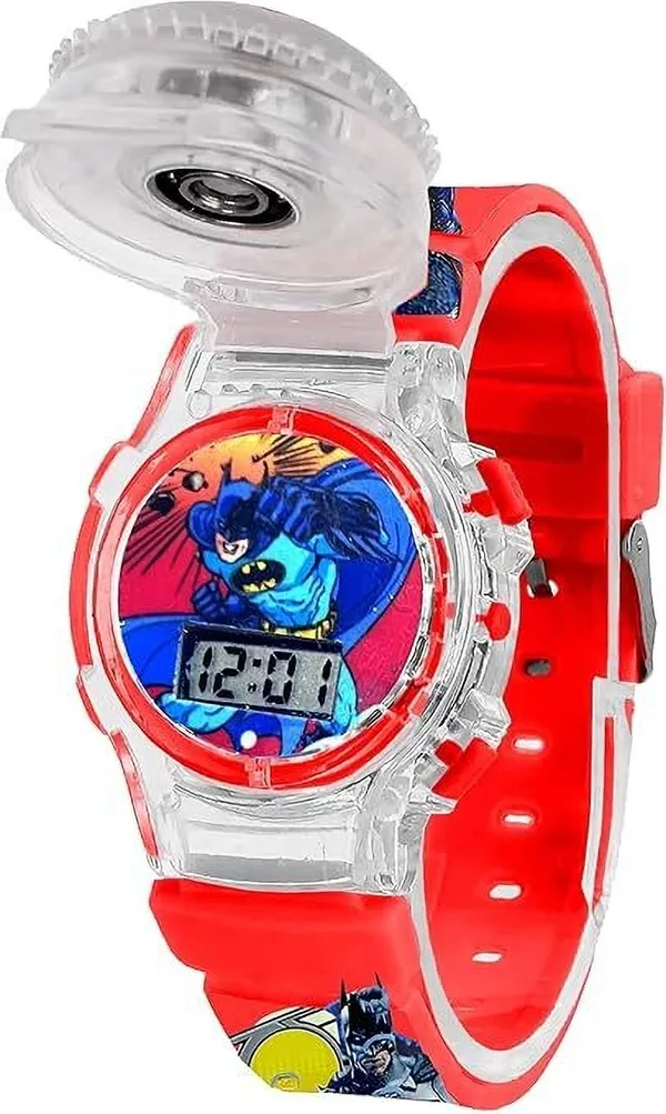 ZYVRA_Red_Faux_Leather_Digital_Watch_For_Unisex