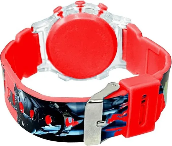 ZYVRA_Red_Faux_Leather_Digital_Watch_For_Unisex