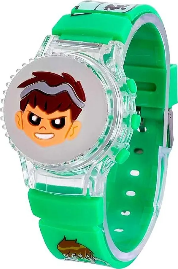 ZYVRA_Green_Faux_Leather_Digital_Watch_For_Unisex