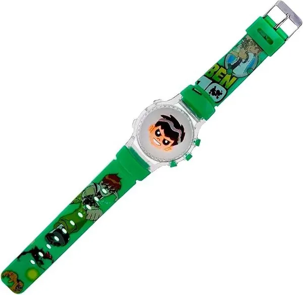 ZYVRA_Green_Faux_Leather_Digital_Watch_For_Unisex