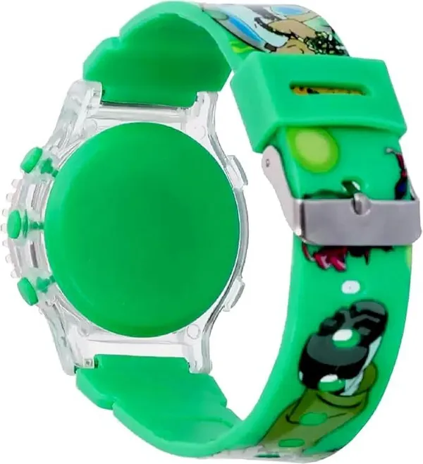 ZYVRA_Green_Faux_Leather_Digital_Watch_For_Unisex