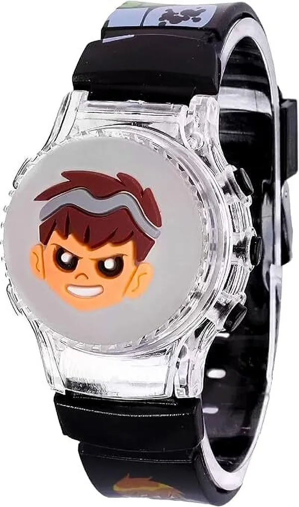 ZYVRA_Black_Faux_Leather_Digital_Watch_For_Unisex