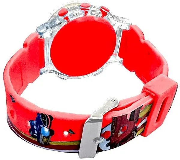 ZYVRA_Red_Faux_Leather_Digital_Watch_For_Unisex