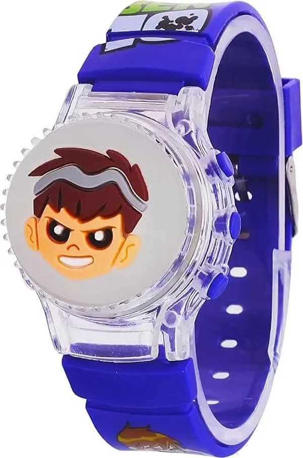 ZYVRA_Blue_Faux_Leather_Digital_Watch_For_Unisex