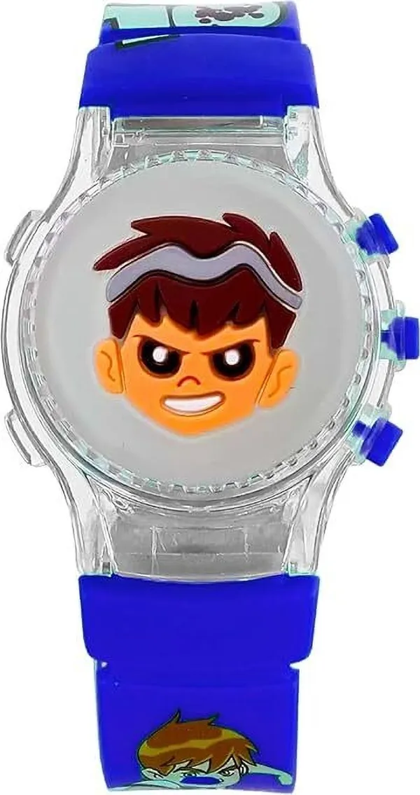 ZYVRA_Blue_Faux_Leather_Digital_Watch_For_Unisex