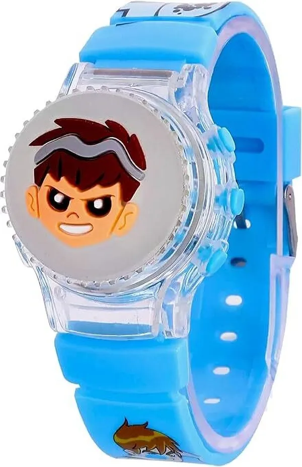 ZYVRA_Blue_Faux_Leather_Digital_Watch_For_Unisex