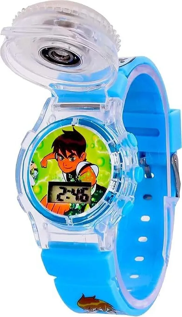ZYVRA_Blue_Faux_Leather_Digital_Watch_For_Unisex