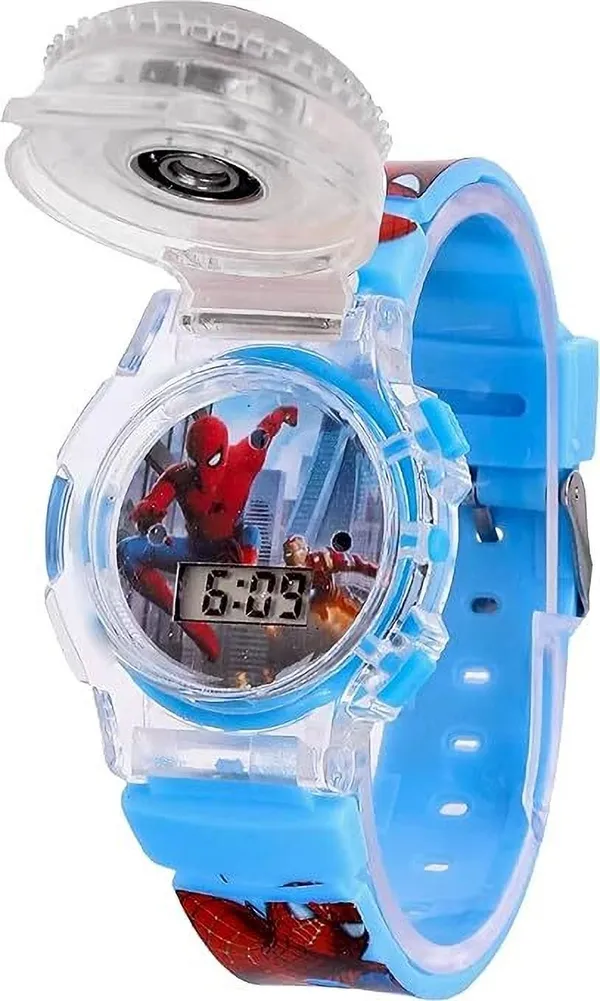 ZYVRA_Blue_Faux_Leather_Digital_Watch_For_Unisex
